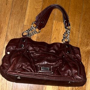 B makowski Brown Leather Handbag like new